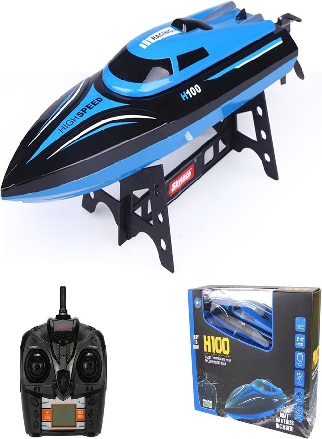 VIKINGS H100 High Speed Remote Control, 2. 4GHz Fast RC Boat, RC Racing Boat with LCD Screen for Pools and Lakes for Outdoor - Image 1